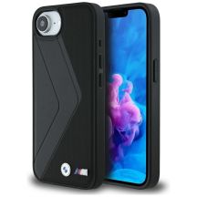 BMW Oversized Stripes MagSafe case for iPhone 16e - black