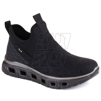 2. Rieker W RKR616 comfortable slip-on ankle boots, black