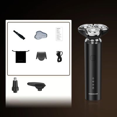 3. MAXGROOM M-8012 3-in-1 electric shaver - black