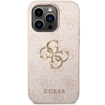 3. Guess GUHCP15X4GMGPI iPhone 15 Pro Max 6.7" pink/pink hardcase 4G Big Metal Logo