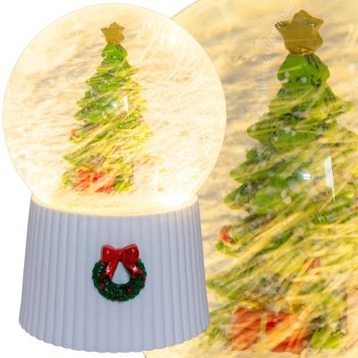 7. 147MM LED SNOW GLOBE WITH PLAYING CHRISTMAS TREE