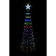 36. DECORATIVE CHRISTMAS TREE 154 LED RGB 150 CM BLACK