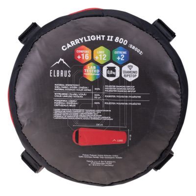 8. Elbrus Carrylight II 800 sleeping bag 92800454767