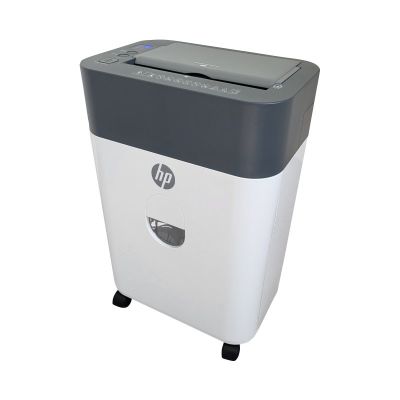 19. HP ONESHRED Auto 100CC Paper Shredder, White and Gray