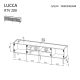 4. 4D TV cabinet LUCCA 200x40x59 white
