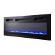 7. EVA TV cabinet with electric fireplace 180x40x52 black/gloss black