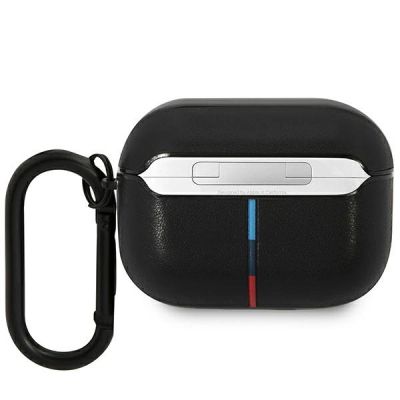 2. BMW BMAP22PVTK AirPods Pro cover black/black Leather Curved Line