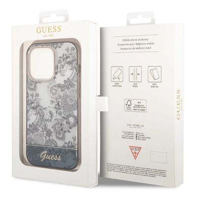 8. Guess GUHCP14LHGPLHG iPhone 14 Pro 6.1" grey/grey hardcase Porcelain Collection