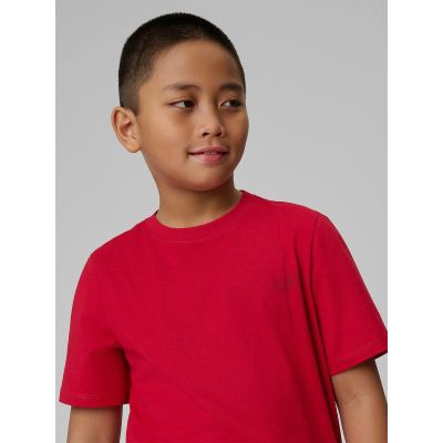 4. Boy's regular plain T-shirt 4F 4FJRSS26TTSHM3598-62S