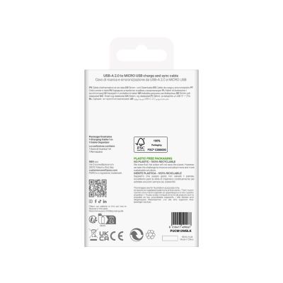 3. Puro TPE 12W USB-A - microUSB 1m Cable - Black