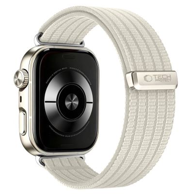 2. Tech-Protect Nylon Strap for Huawei Watch Fit 3 / 4 / 4 Pro / 5 / 5 Pro - White
