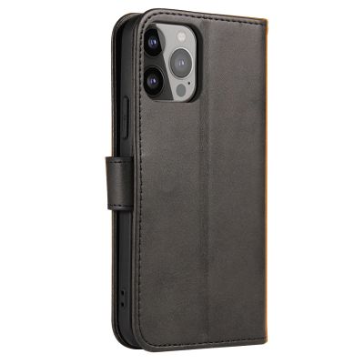 4. Wallet Case with Stand for iPhone 15 Pro Magnet Case - Black
