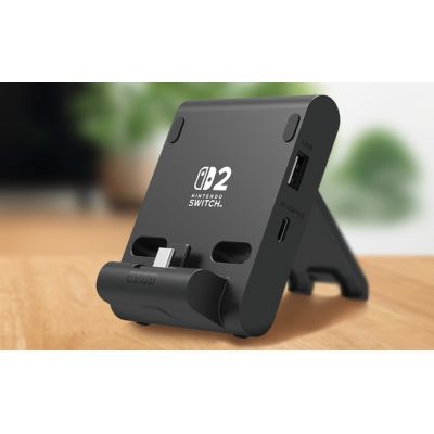 4. PlayStand Dual USB Stand for Nintendo Switch 2 - Dark Grey