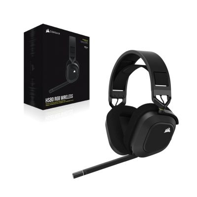 2. Corsair HS80 RGB Wireless Carbon headphones