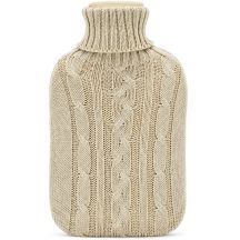 RUBBER HOT WATER BOTTLE IN A SWEATER 1.75L GRAY
