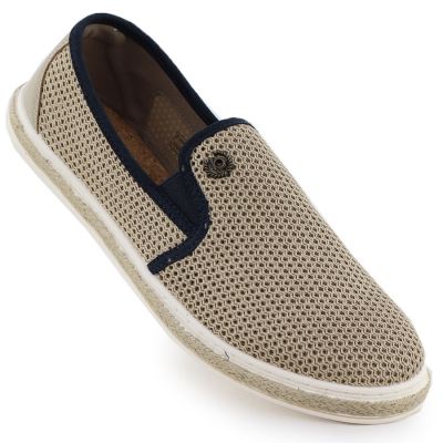 Men's slip-on espadrilles beige Bugatti 321-ASP61-6900