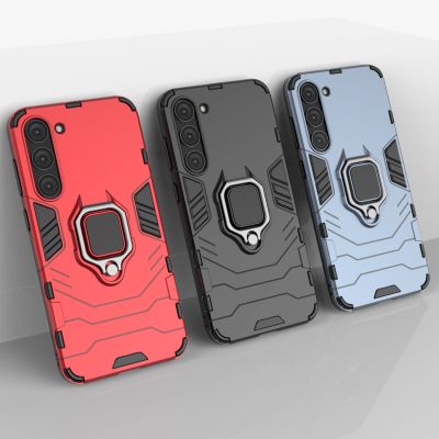 15. Ring Armor case for Samsung Galaxy S23+ armored cover magnetic holder ring black