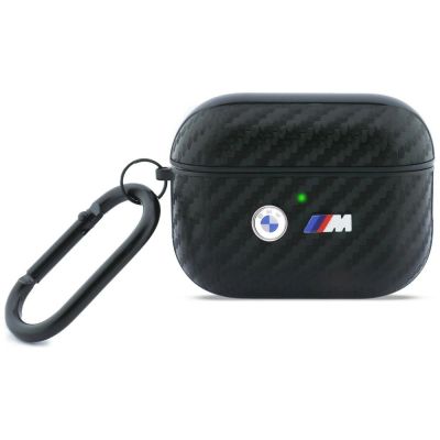 BMW Carbon Metal Logo Case for AirPods Pro 3 - Black