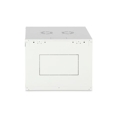7. DYNAmic 19" 9U 600x600 wall-mounted network cabinet, glass door, gray, undivided, assembled, 60kg
