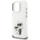6. Karl Lagerfeld IML Aquarelle Karl & Choupette & Logo Case for iPhone 16 Pro Max - White