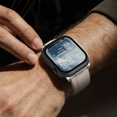 8. AmazingThing Minimal Protective Case for Apple Watch Series 11 42mm - Black