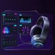 11. QCY V200 Pro Wired Gaming Headphones with 7.1 Sound and Detachable Microphone - Black