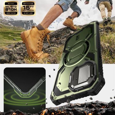 2. IBLSN Armorbox Mag MagSafe Supcase case for iPhone 16e / 17e - olive