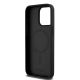 7. DKNY Leather Monogram Pattern Metal Logo MagSafe Case for iPhone 15 Pro Max - Black