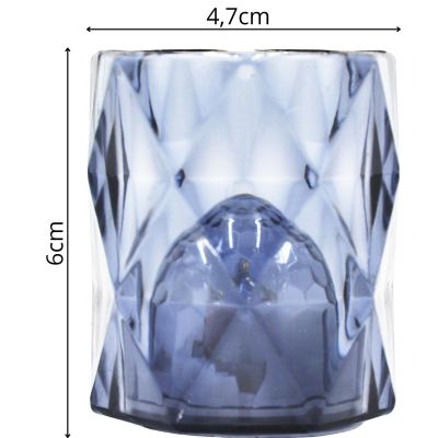 11. MINI DECORATIVE LAMP 6 CM GRAY WARM WHITE 1 LED