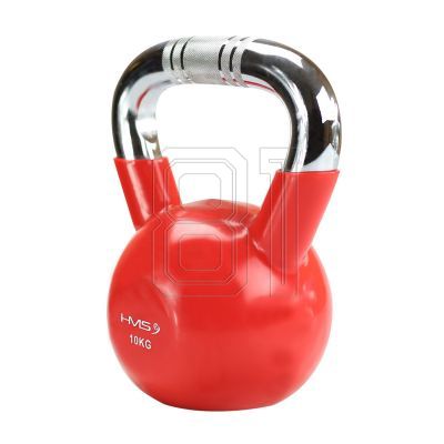 47. Kettlebell cast iron knurled handle HMS KTC10 RED
