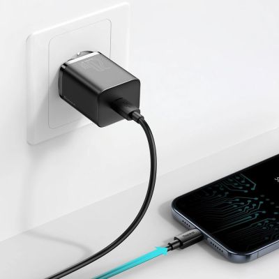 10. Baseus Super Si 1C fast charger USB Type C 20W Power Delivery + USB Type C - Lightning cable 1m black (TZCCSUP-B01)