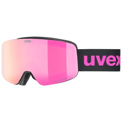 2. Uvex pwdr FM winter sports goggles Black Unisex Pink Spherical lens