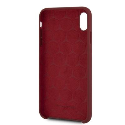 4. Mercedes Silicone Line Case for iPhone Xs Max - Red