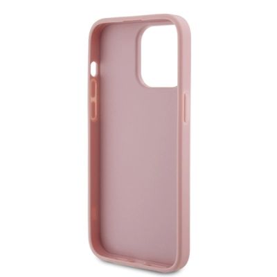 7. Guess GUHCP15LHG4SGP iPhone 15 Pro 6.1" pink/pink hardcase Glitter Script Big 4G