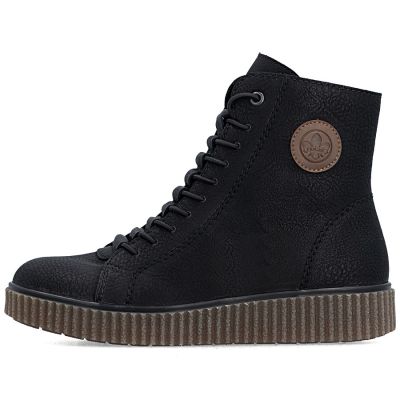 3. Women's insulated platform ankle boots black Rieker Y4308-00