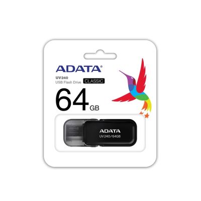 3. ADATA UV240 AUV240-64G-RBK pendrive (64GB; USB 2.0; black)