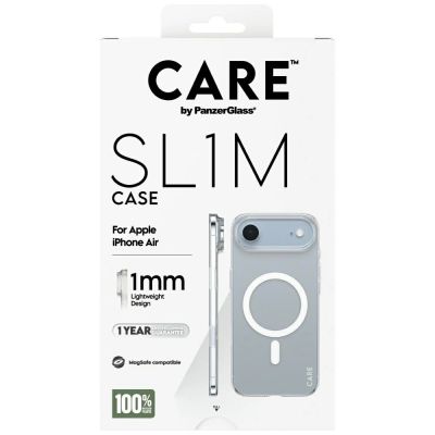 5. CARE by PanzerGlass SL1M MagSafe Case for iPhone Air - Transparent