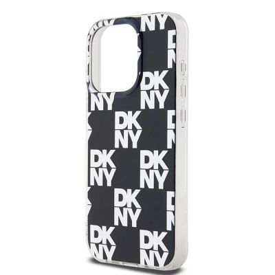 9. DKNY IML Checkered Mono Pattern case for iPhone 15 Pro Max - black