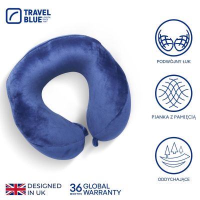 5. TRAVEL BLUE TRANQUILITY HODDIE MEMORY FOAM TRAVEL PILLOW WITH HOOD