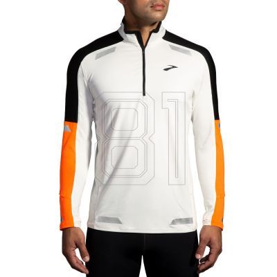 7. Brooks Running Run Visible 1/2 zip 2.0 sweatshirt 211516167