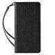 4. Magnet Strap Case for Samsung Galaxy S23 Ultra Flip Wallet Mini Lanyard Stand Black