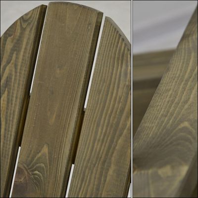 8. WOODEN GARDEN ARMCHAIR WITH ARMRESTS