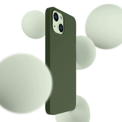 2. 3mk Hardy Silicone MagCase for iPhone 15 Plus - green