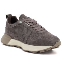 Brown leather platform sneakers Kobbo FIO27-67048