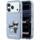 Karl Lagerfeld IML Karl&Choupette Bodies Sketch Print MagSafe case for iPhone 17 Pro Max / 18 Pro Max - light blue