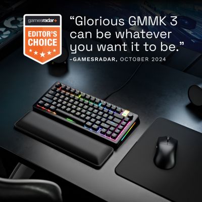 15. Glorious Gaming GMMK 3 PRO HE 75% Prebuilt USB Keyboard QWERTY US English Black