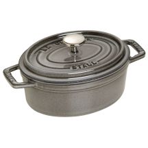 Staub Oval Cast Iron Pot – 1 L, Graphite
