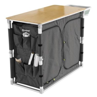 2. Outwell Padres XL Storage Unit Gray 4-Shelf Foldable