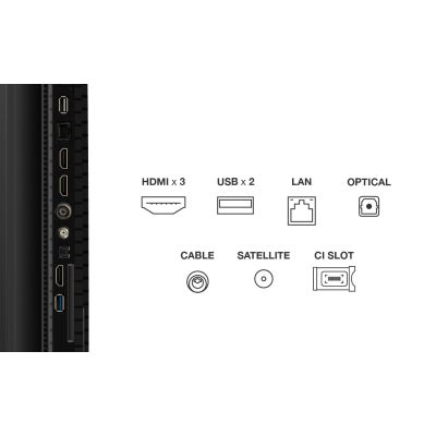 5. TCL 65P7K QLED 65'' 4K Ultra HD Google TV Dolby Atmos DVB-T2 Metallic