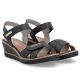 10. Women's gold leather wedge sandals Remonte R6266-90